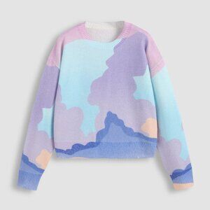 Wool-blend Patchy Rainbow Long Sleeve Sweater